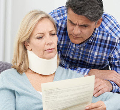 Woman With Neck Brace